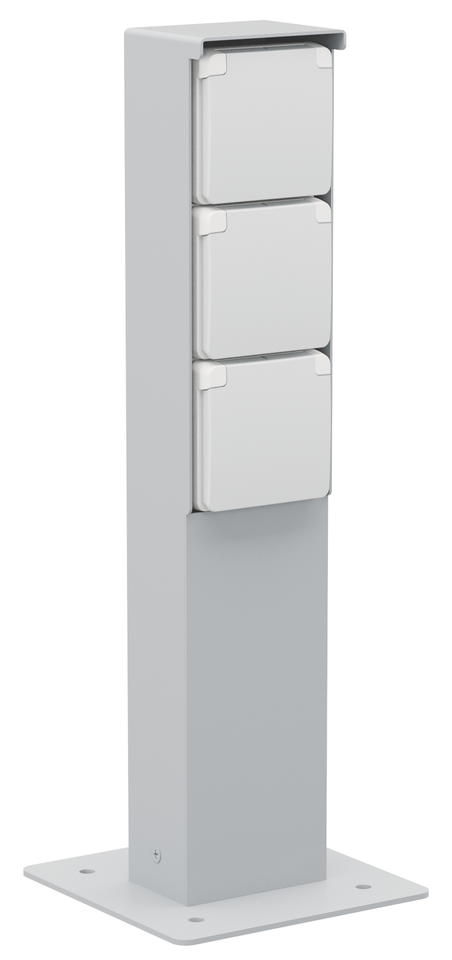 Tuinpaal Drievoudig Niko Hydro - 700-36935 HYDRO GRIJS IP55