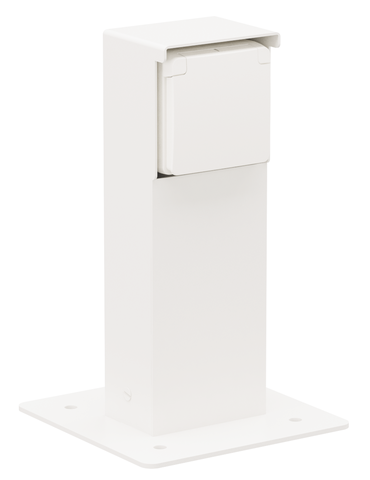 Tuinpaal Enkelvoudig Niko Hydro - 701-36915 HYDRO WIT IP55