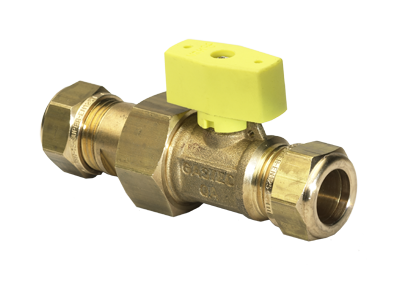 gaskogelkraan messing vsh