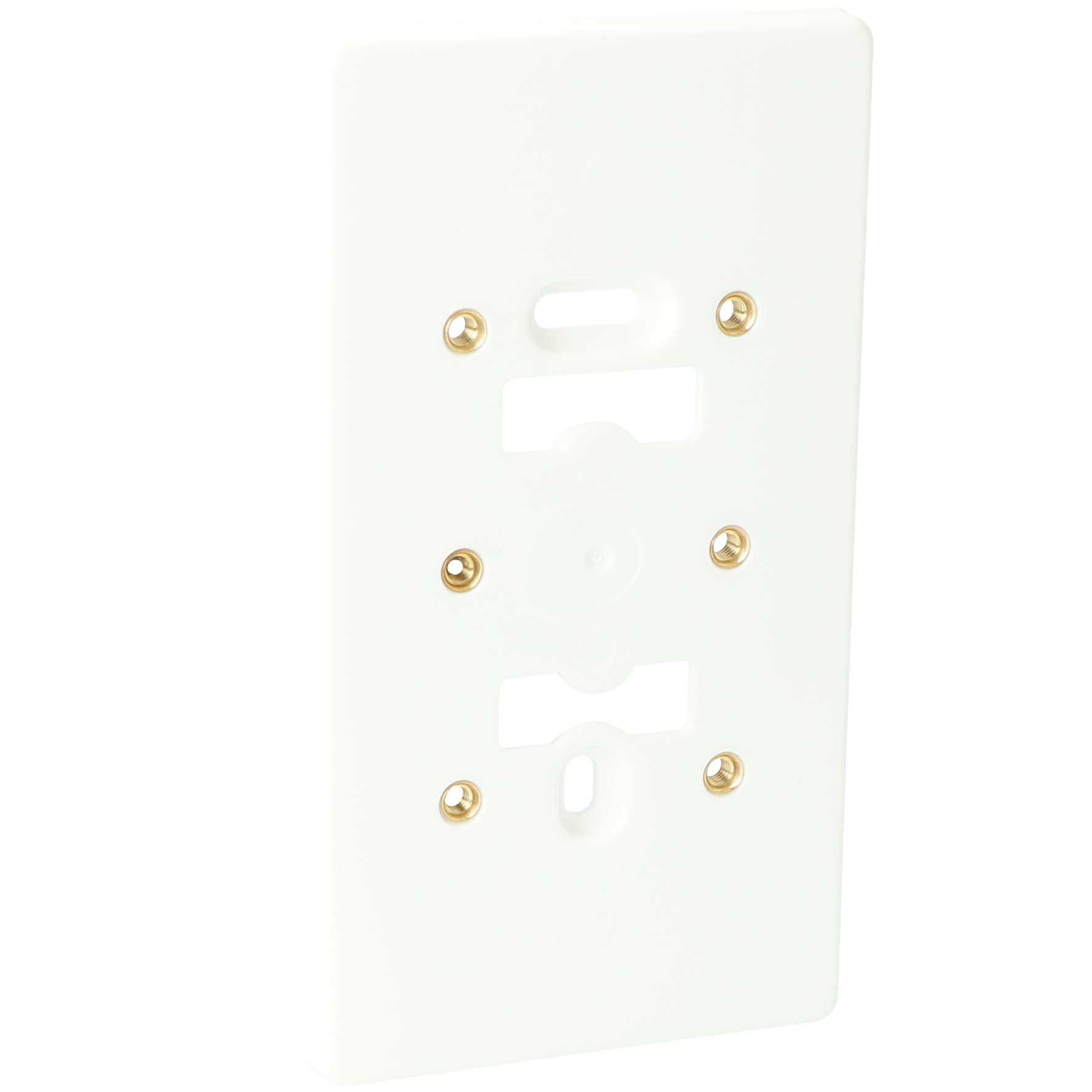 Montageplaat Schakelmateriaal - RECHTHOEKIG WIT