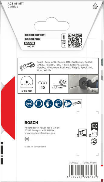Multizaagblad Bosch -  85MM