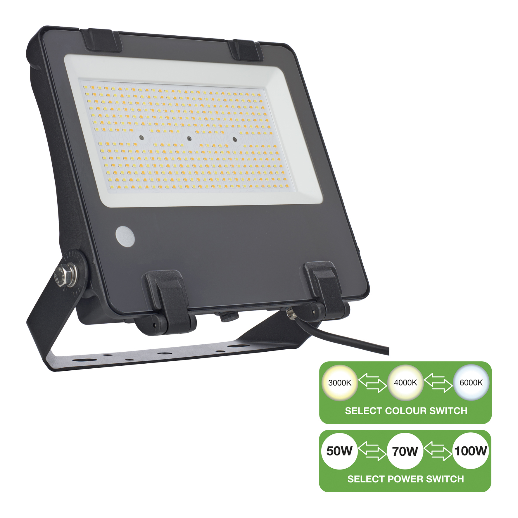 Bouwlamp Floodlight Led Klasse I Bailey - SWITCH 100W/14000Lm/IP66