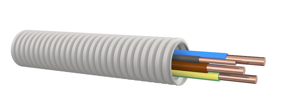 installatiebuis pvc flexibel bedraad