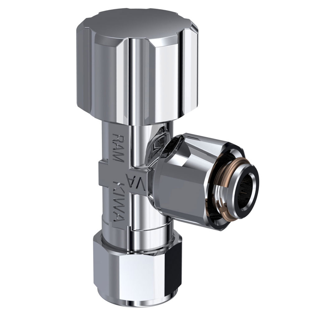 hoekstopkraan chroom raminex