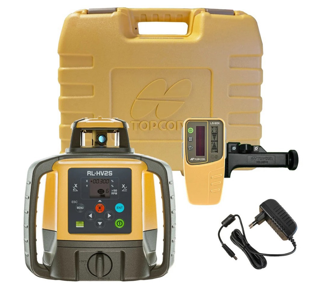 Bouwlaser Rood Topcon - RL-HV2S + LS80X