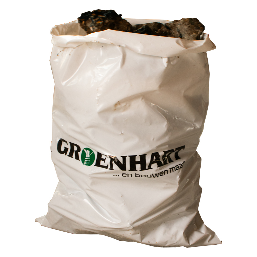 puinzak ldpe wit groenhart