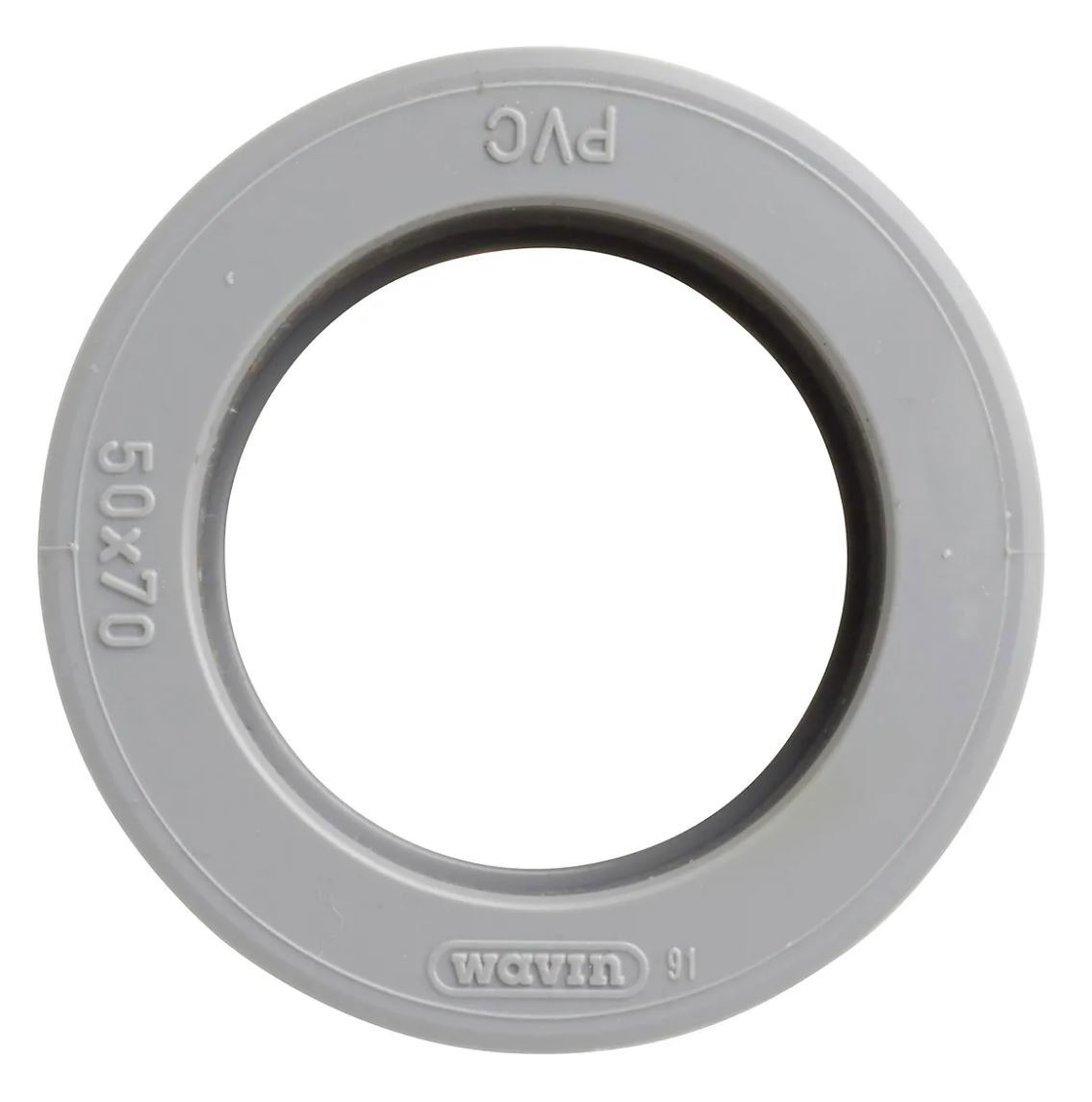 verloopring centrisch pvc grijs rwa