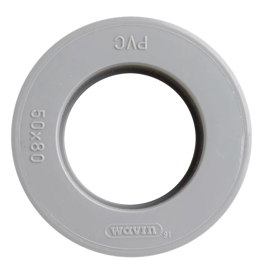 verloopring centrisch pvc grijs rwa