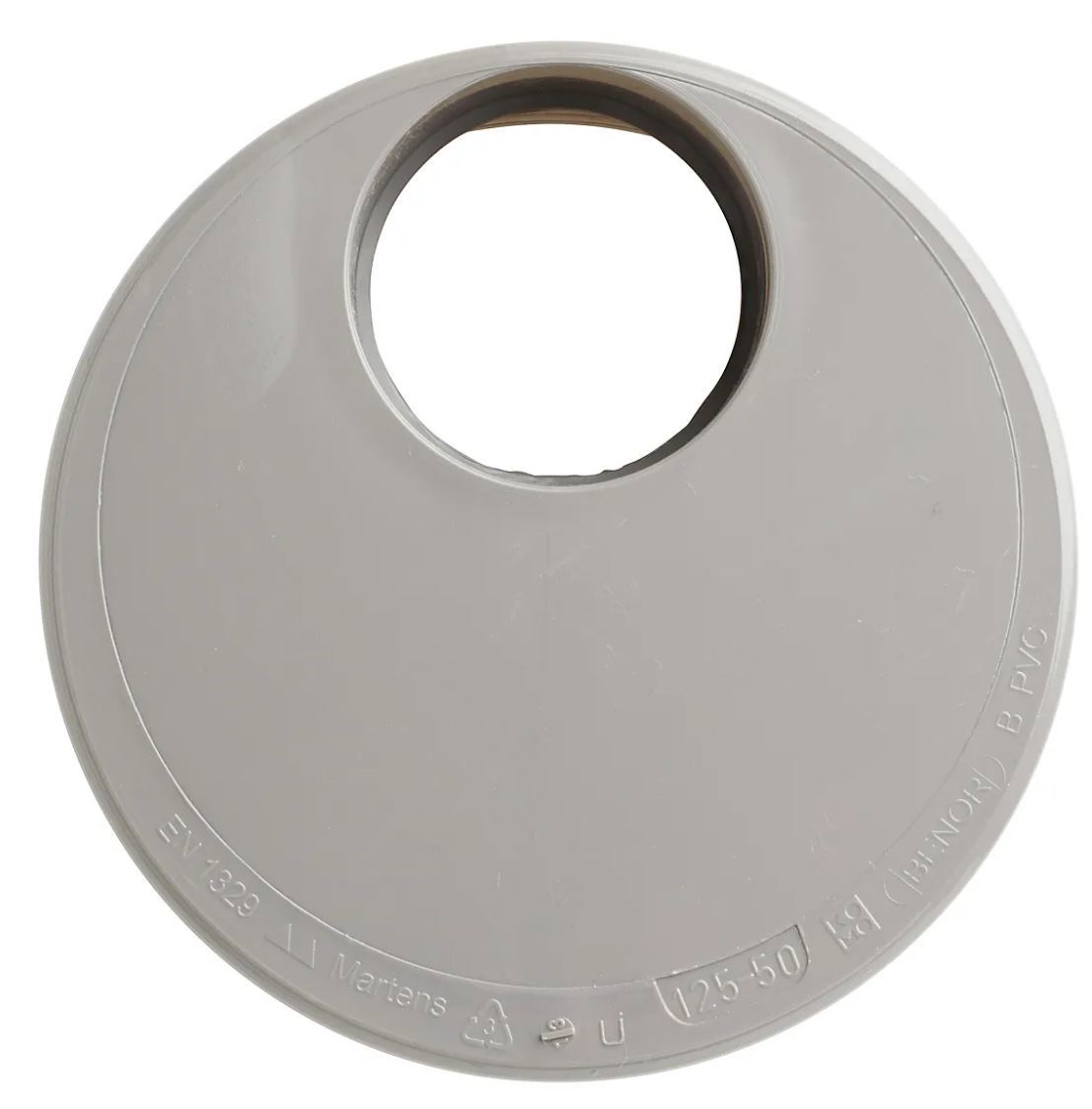 verloopring centrisch pvc grijs rwa