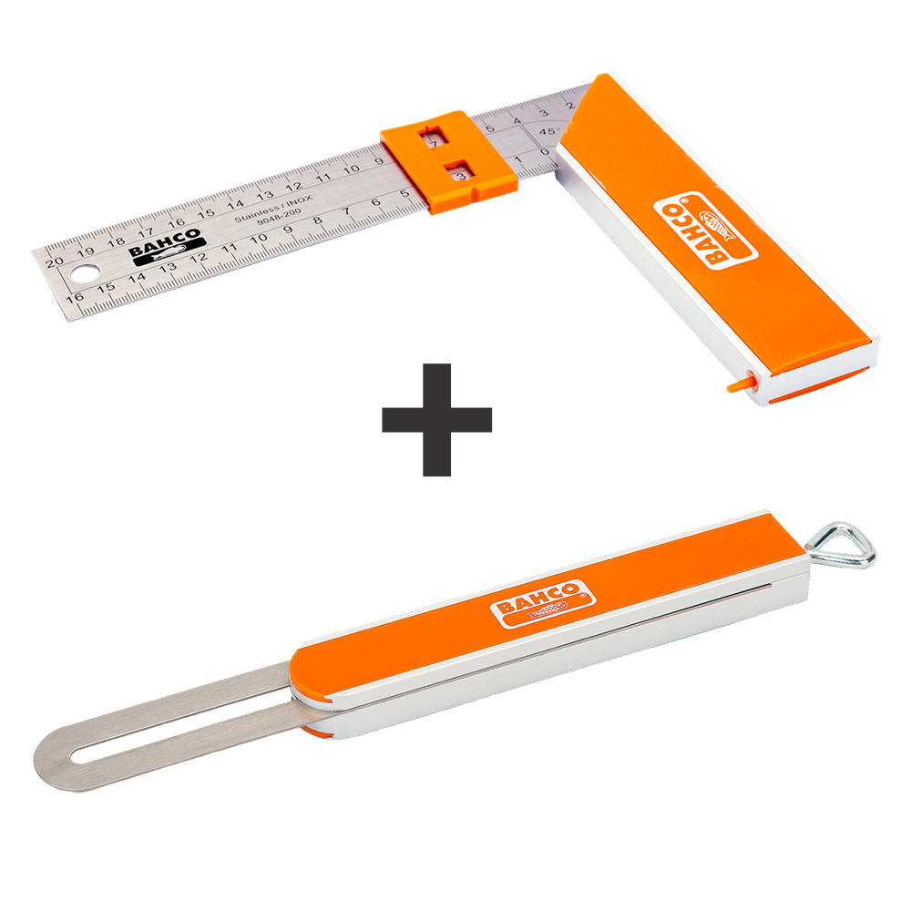 Aftekenhaak Set Bahco - 2-DELIG: 9048-350+9574-250