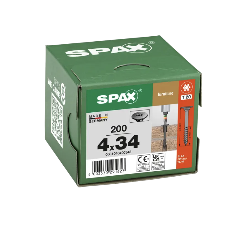 corpusschroef zwart spax-4