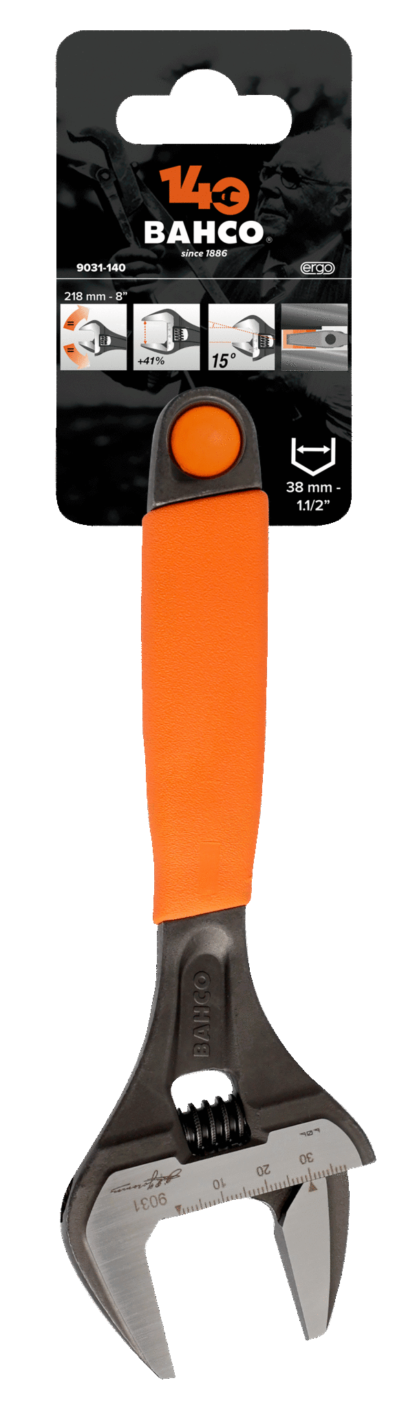 Schroefsleutel Gefosfateerd Bahco Ergo - 9031 218MM 8'' BAHCO-JUBILEUM