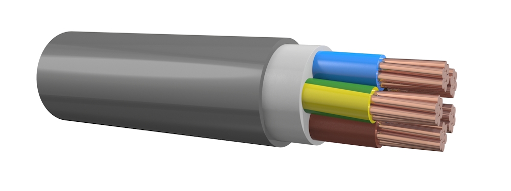 Elektriciteitskabel Xlpe Grijs - YMVK 5X2.50MM2 100M