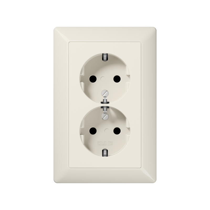 wandcontactdoos inbouw dubbel jung