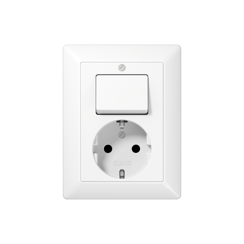 contactdoos+schakel wissel inbouw jung