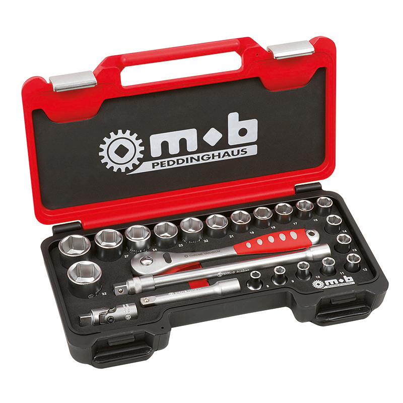 Dopsleutelset Peddinghaus - 23-DELIG 8-32MM 1/2''
