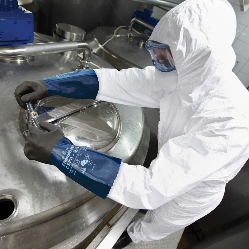 werkhandschoenen polyester showa-4