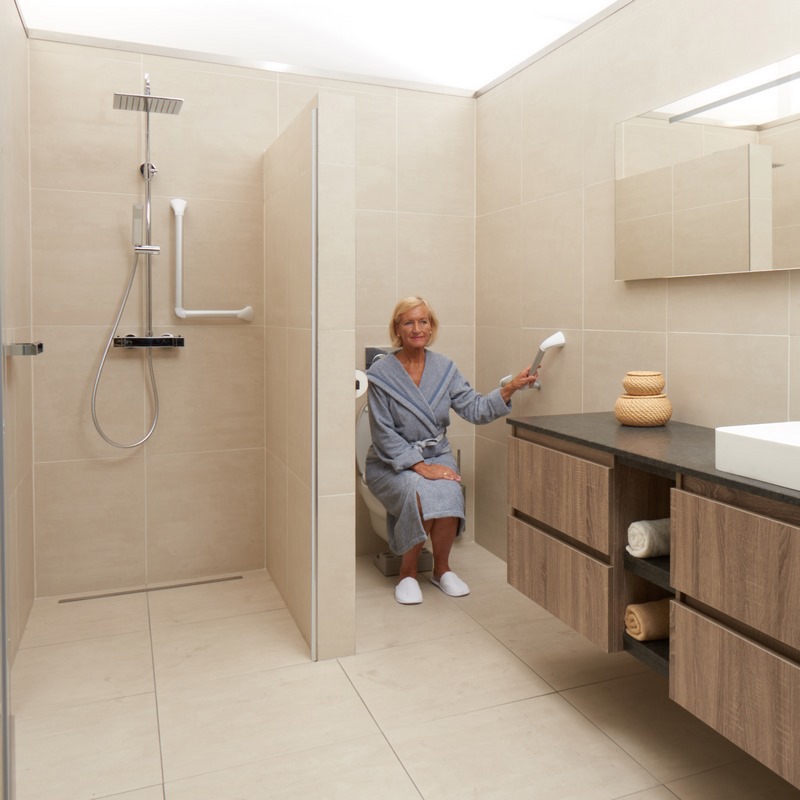 wandbeugel wit/aluminium secucare-6