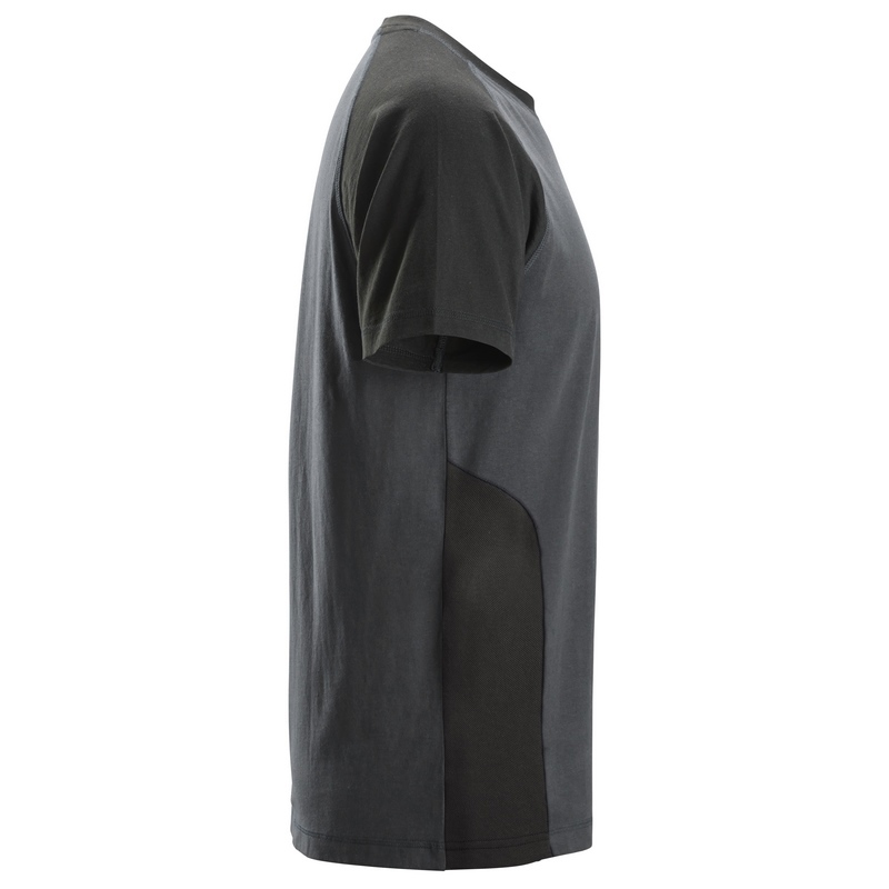 T-shirt classic tweekleurig snickers-5