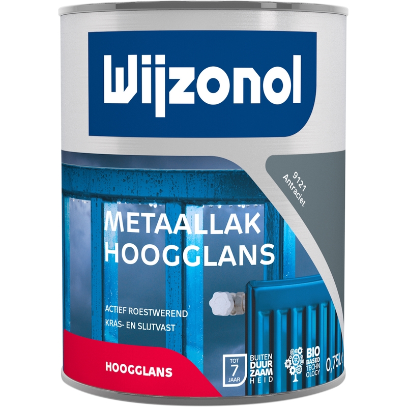 metaallak hoogglans antraciet