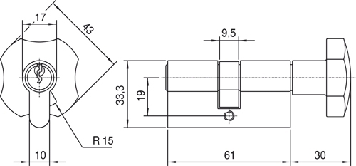 knopcilinder nemef-3