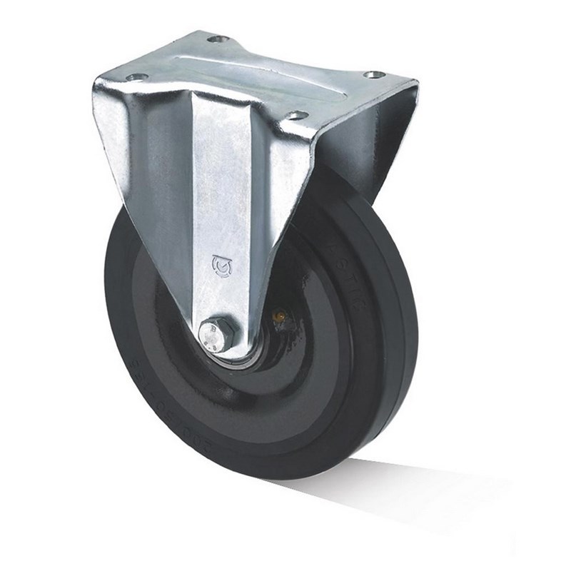 bokwiel zwart volrubber