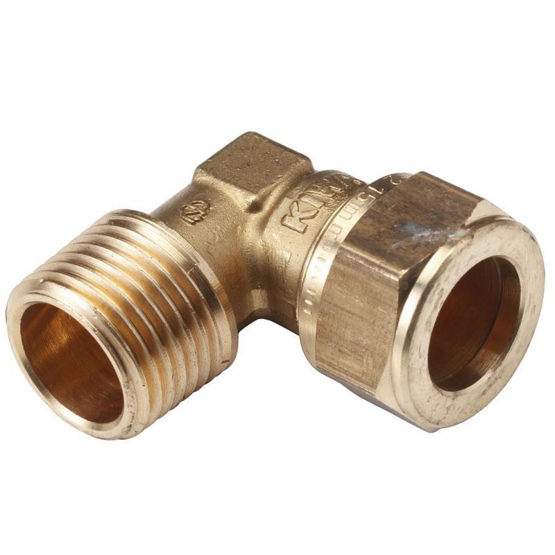 knel kniekoppeling messing