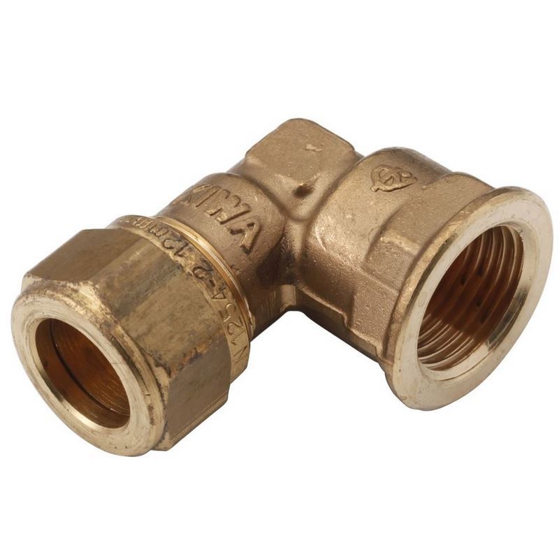 knel kniekoppeling messing