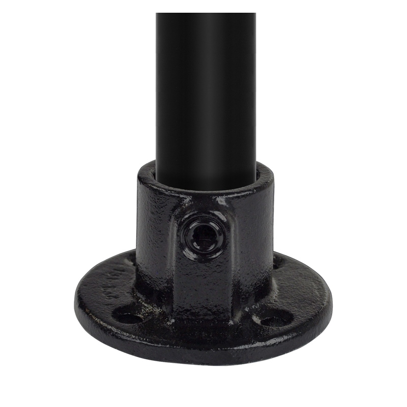 voetplaat rond zwart-3