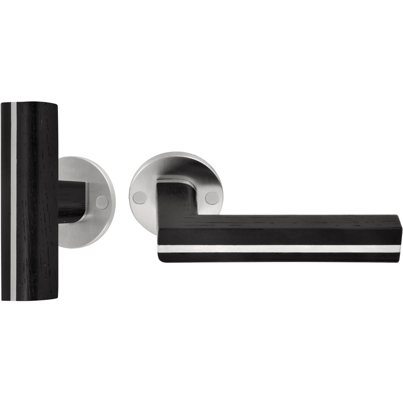 Deurkruk Rvs/Eiken Zwart - TWO PBLT22/50