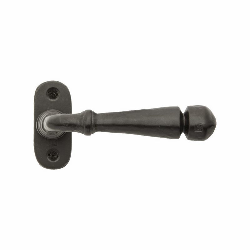 deurkruk verouderd ijzer zwart