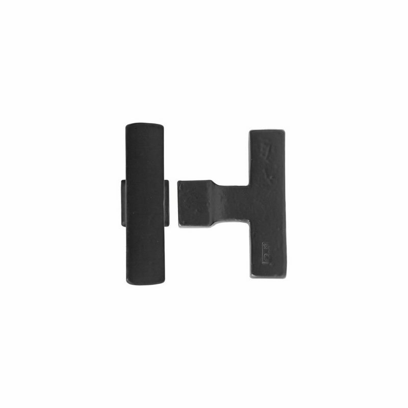 meubelknop verouderd ijzer zwart