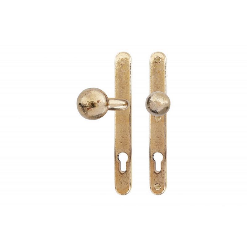 voordeursmalgarnituur ruw bronsgepolijst