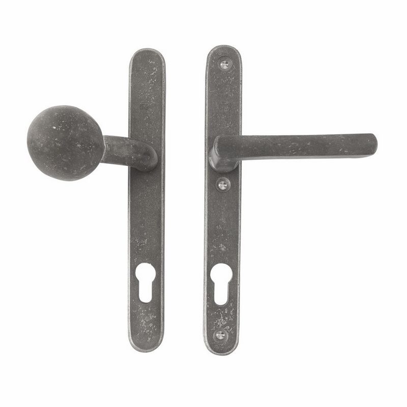 voordeursmalgarnituur ruw metaal