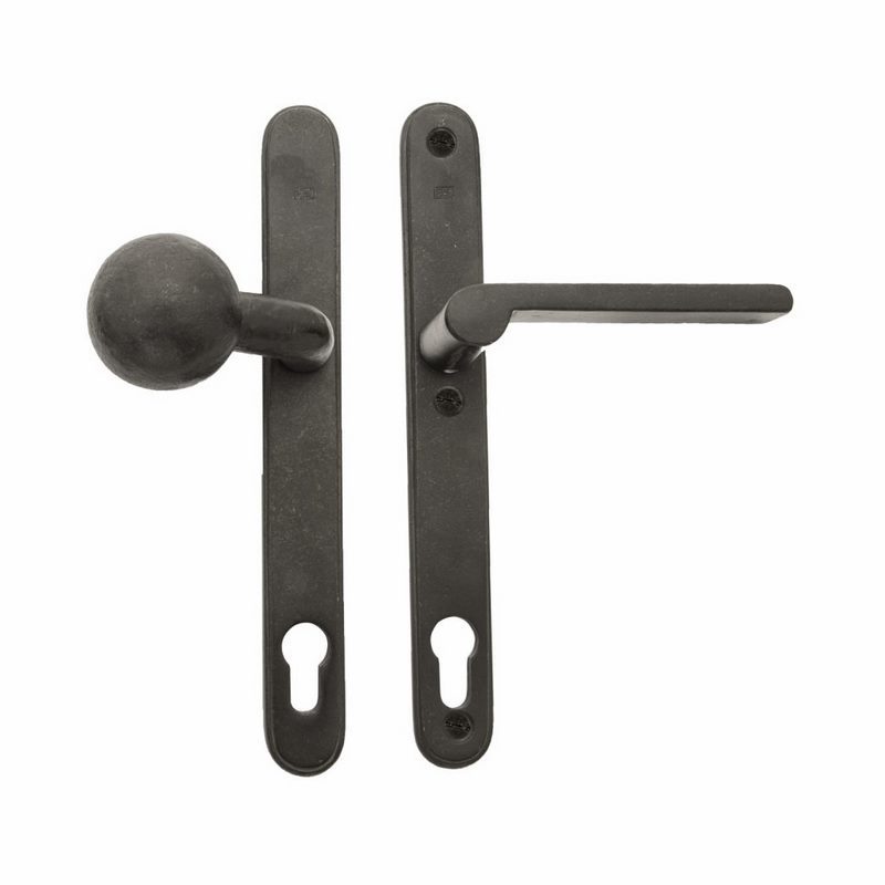 voordeursmalgarnituur veroud.ijzer zwart