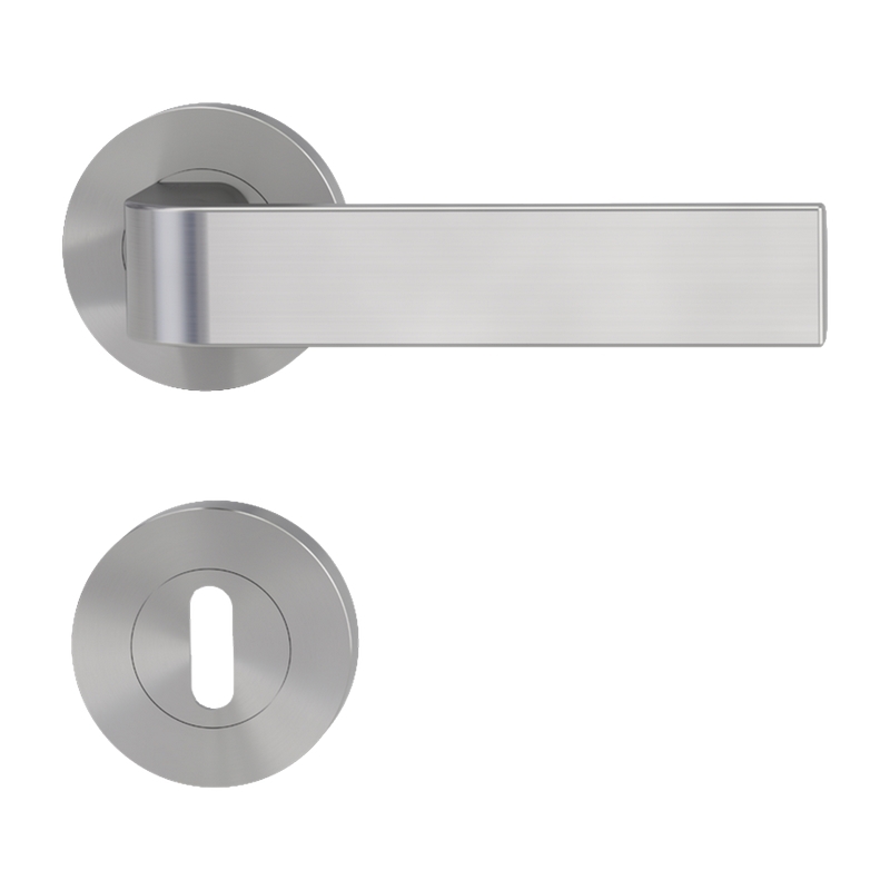 deurkrukgarnituur fluweelgrijs griffwerk