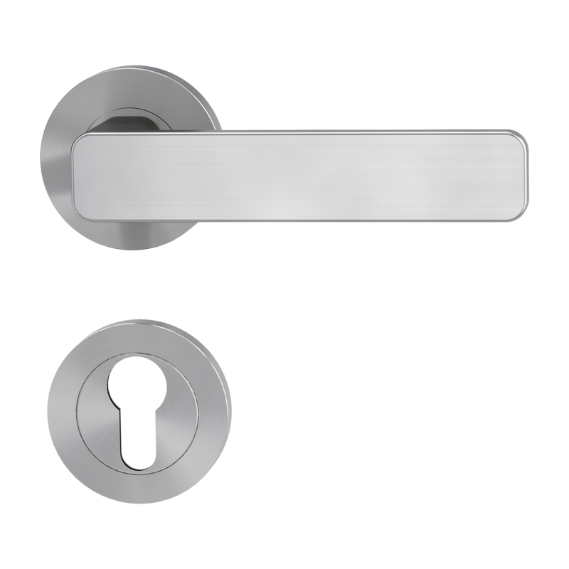 deurkrukgarnituur fluweelgrijs griffwerk