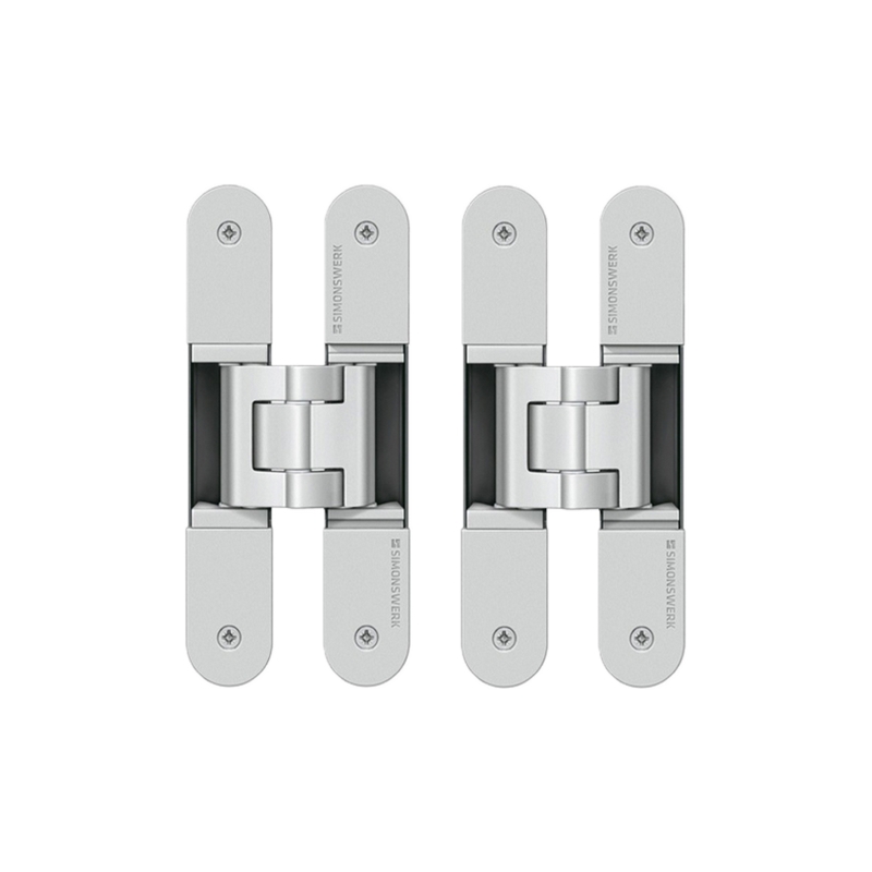 onzichtbaar scharnierset rvs look