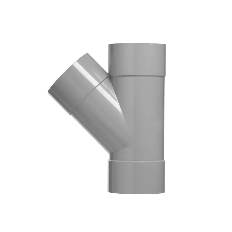 T-stuk pvc grijs rwa