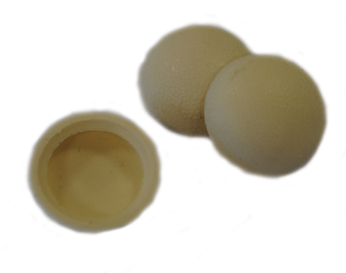 Afdekkap Kunststof - GEBROKEN WIT RAL 1013