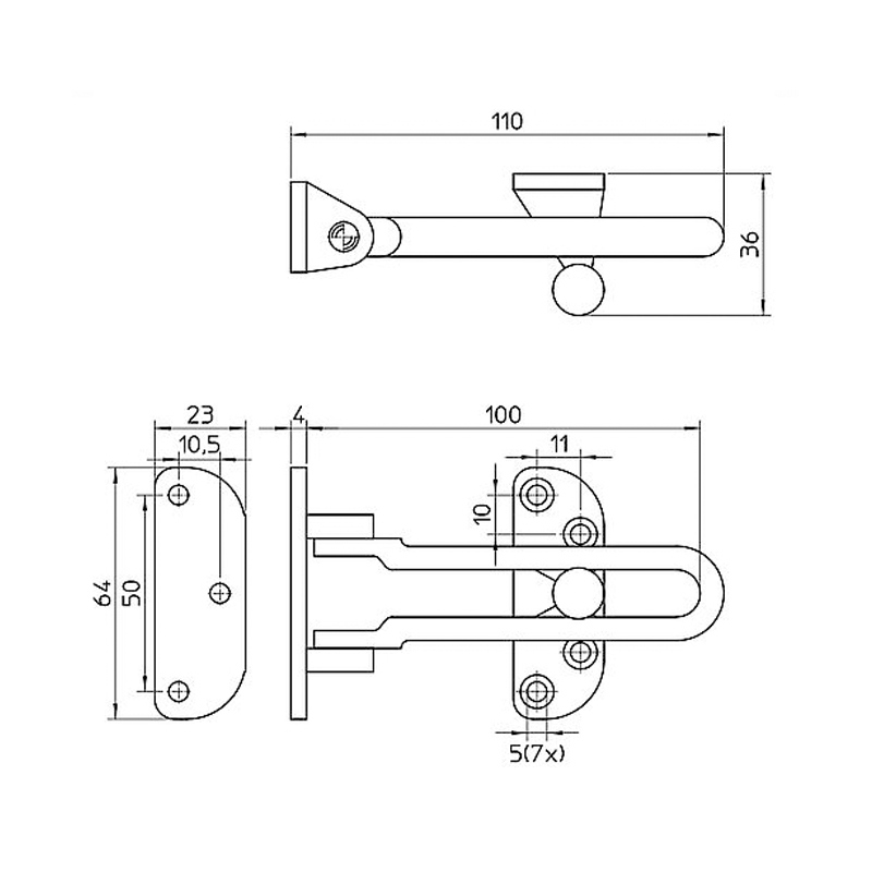 kierstandhouder verchroomd nemef-4