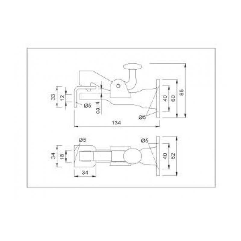 deurvastzetter gegoten kws-3