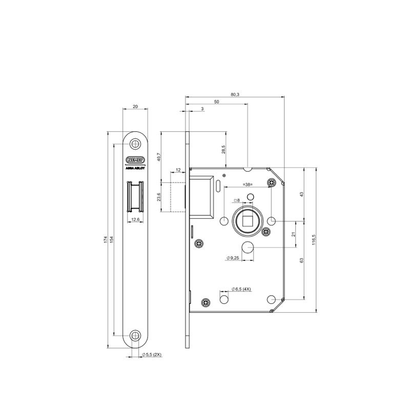 magneetslot insteek loop nemef-4
