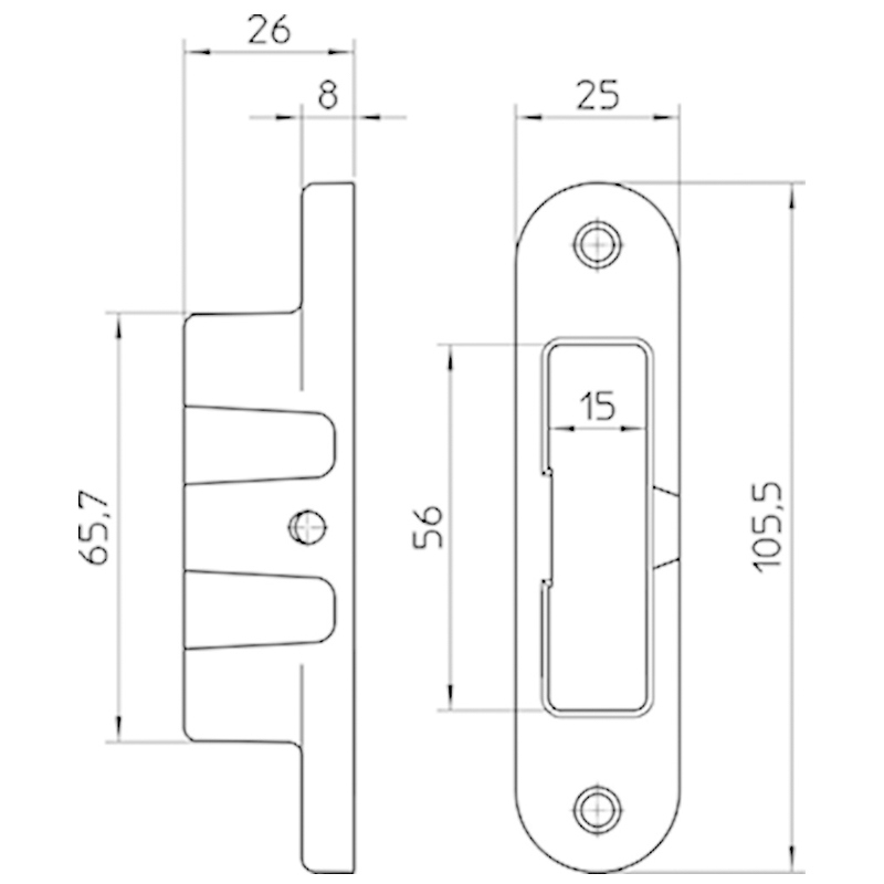 sluitkom zamac nemef/oxloc-3