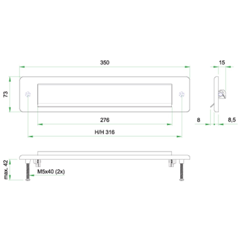 briefplaat rvs a4 oxloc-6