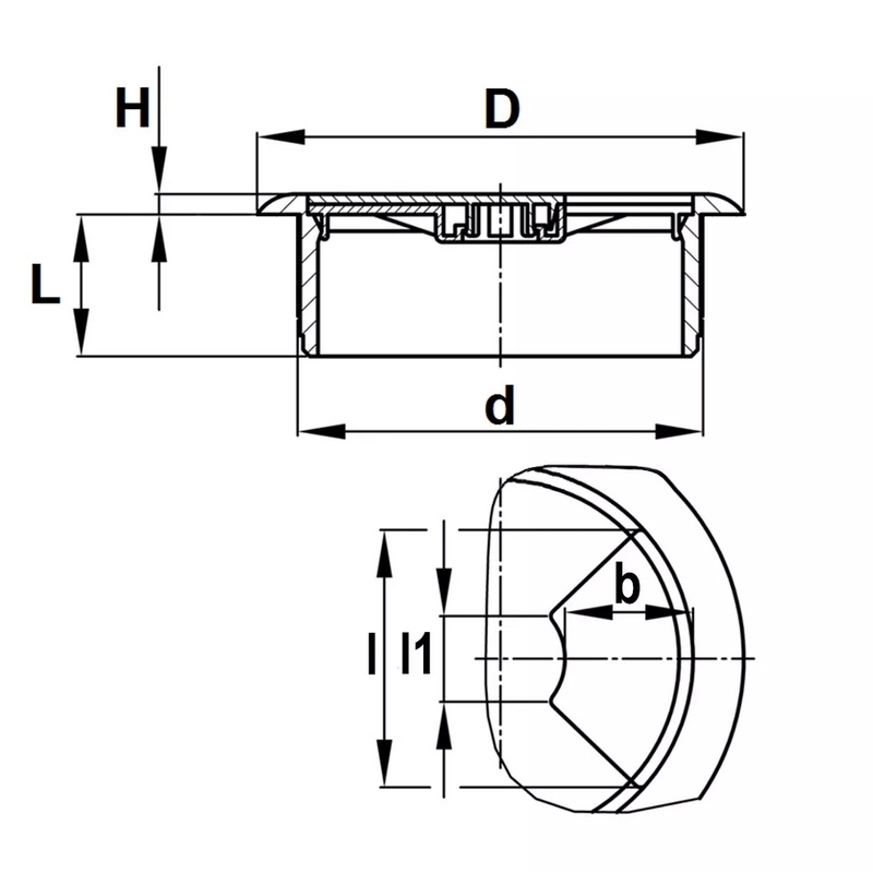 kabeldoorvoer kunststof zwart-4