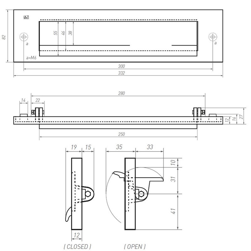 briefplaat ruw metaal-3