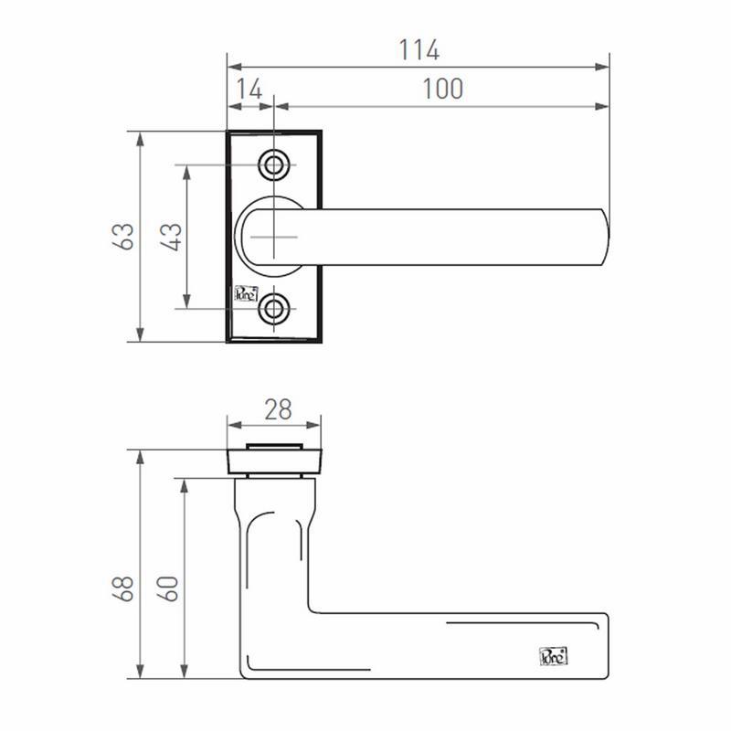 deurkruk ruw brons gepolijst-3