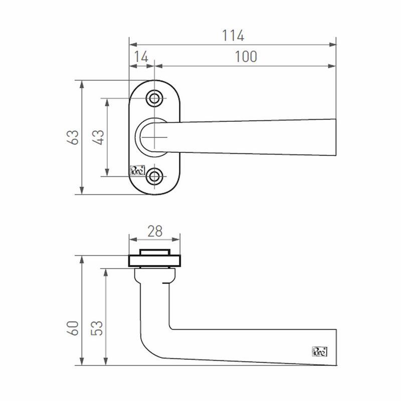 deurkruk ruw brons gepolijst-3
