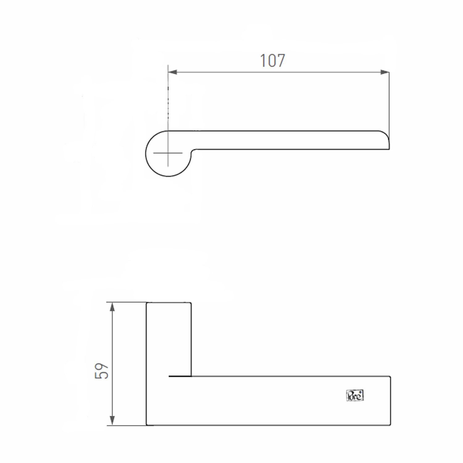 deurkruk ruw brons gepolijst-3